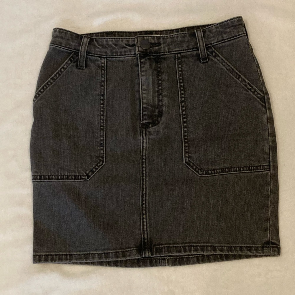 NWOT Wrangler Grey Denim Mini Skirt!